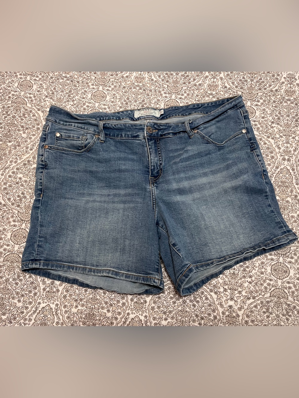 torrid Medium Blue Denim Jean Shorts